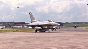 148th Fighter Wing F-16's Return from Southwest Asia supporting an Aerospace Expeditionary Force (AEF) mission, July 19,2018