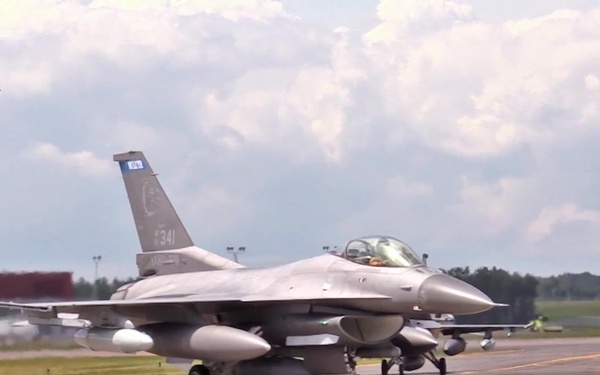 148th Fighter Wing F-16's Return from Southwest Asia supporting an Aerospace Expeditionary Force (AEF) mission, July 19,2018