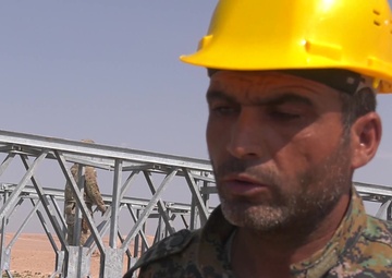 Syrian Democratic Forces Build Bridge