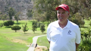 All-Marine golf team coach talks about teaching Marines how to play golf (B-Roll)