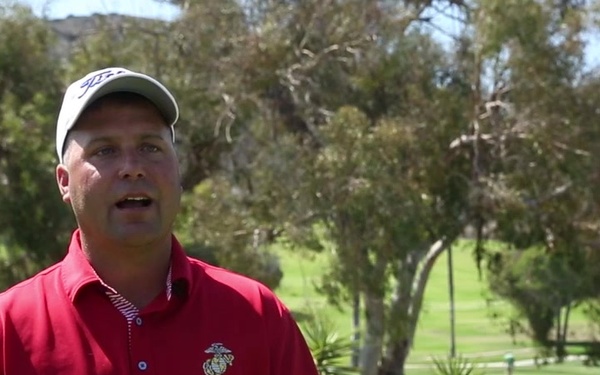 Marine explains how core values tie into competitive golf (B-Roll)