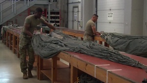 5th Quartermaster Theater Aerial Delivery Company Parachute Riggers at Work