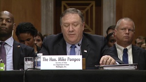 Secretary of State Michael R. Pompeo testifies before the Senate Foreign Relations Committee