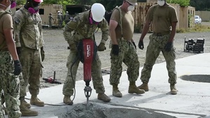 SeaBees, Army Corp Units Conduct Airfield Damage Repair exercise B Roll