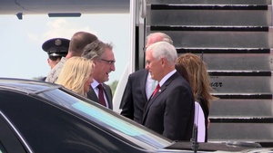 B-roll of VPOTUS Visiting Grand Forks AFB