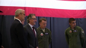 B-roll of VPOTUS Visiting Grand Forks AFB
