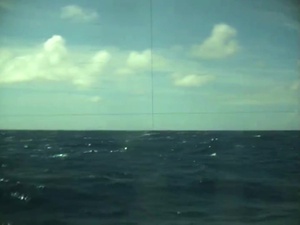 USS Olympia fires Harpoon anti-ship missile during SINKEX