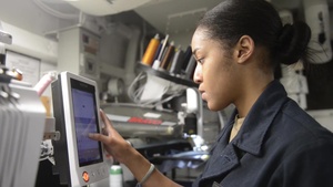Sail loft aboard the aircraft carrier USS Harry S. Truman
