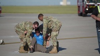 Training Exercise on Minot Air Force Base with F18 Crash