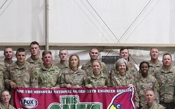 Missouri Army National Guard soldier gives shoutout