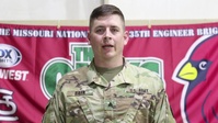 Missouri Army National Guard soldier gives shoutout