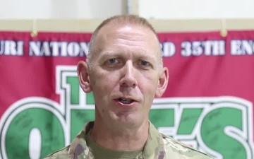 Missouri Army National Guard soldier gives shoutout