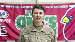 Missouri Army National Guard soldier gives shoutout