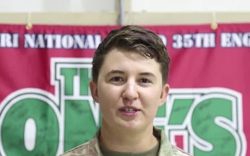 Missouri Army National Guard soldier gives shoutout