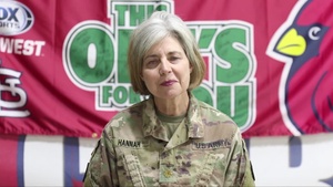 Missouri Army National Guard soldier gives shoutout