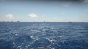 Time-lapse footage of RIMPAC 2018 group formation
