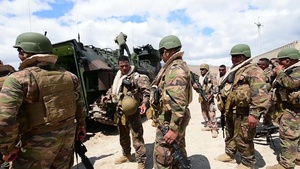 Assault Amphibious Vehicles Pick Up Troops Completing Exercises At Poholokoa Training Area During RIMPAC