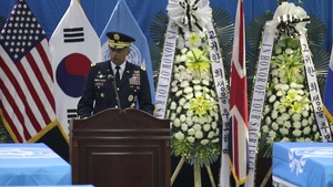 Repatriation Ceremony at Osan Air Base