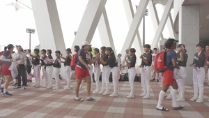 US Olympic Women's National Softball Team Interacts with the Local Japanese and American Softball Teams