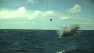 USS Olympia (SSN 717) launch a Harpoon during SINKEX