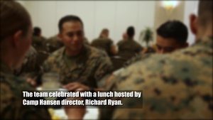 Camp Hansen Marines Celebrate USFJ-AFL Championship Victory