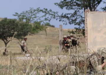 B-Roll: Georgian Army, Ukrainian Marines participate in urban ops training for Noble Partner 18