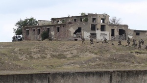 B-Roll: GA National Guard, German army, Ukrainian Marines, Georgian SOF Combined Urban Ops Exercise during Noble Partner 18