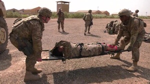 321st SB, ANZAC Partner for Mass Casualty Exercise at Camp Taji