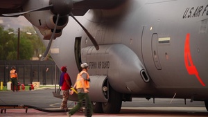 B-Roll: MAFFS 4 at SoCal airtanker base during Holy Fire