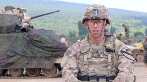 Interview with  U.S. Army Sgt. William Hillis from 2-5 CAV at NSTA, Bulgaria