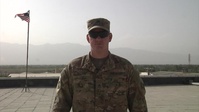 Staff Sgt. Wesley Allen sends a back to school greeting