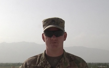 Staff Sgt. Wesley Allen sends a back to school greeting