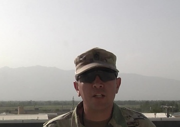 Sgt. Maj. John Ugarte  sends a back to school greeting