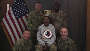 101st Airborne Division (Air Assault) Sustainment Brigade Soldiers- Redskins 2018