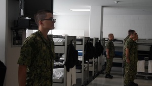 Recruit Training Command Bunk and Locker Drills