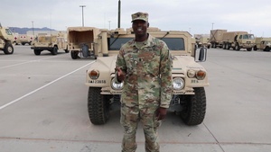 1st Sgt. Carlos Evans sends a shout-out to the Dallas Cowboys