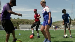 MCAS Iwakuni children learn pro soccer moves at British Soccer Camp (Package/Pkg)