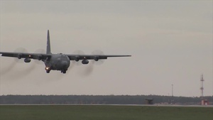 C-130 Hercules Landing at Ramstein AB