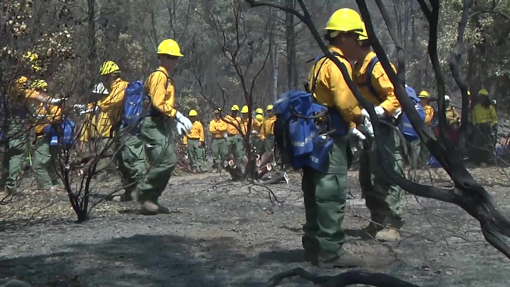 DVIDS - Video - Task Force Rugged Soldiers join fire-fighting efforts