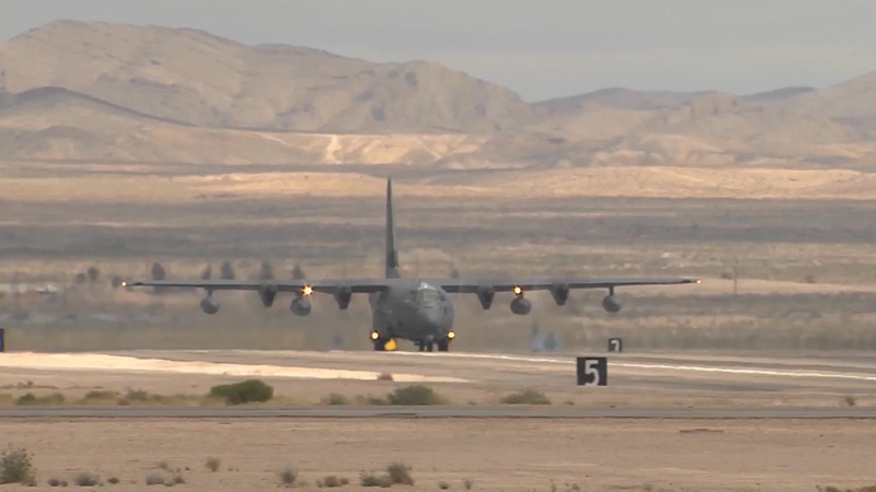 HC-130J taking off from Moody AFB