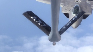 100th Air Refueling Wing refuels F-22 Raptors Aug. 10, 2018