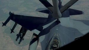 Iraqi F-16 Aerial Refuel Training