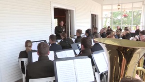 Latvian National Guard Band at Camp Grayling during Northern Strike 18