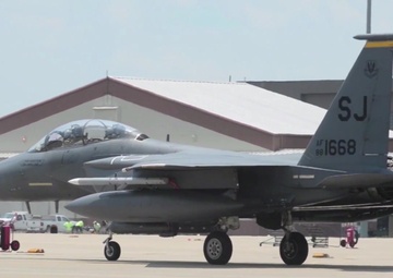F-15 Eagle taking off from Seymour Johnson AFB