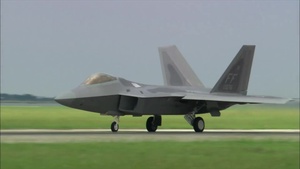 F-22 Raptor taking off from JB Langley-Eustis