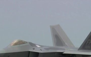 F-22 Raptor taking off from JB Langley-Eustis