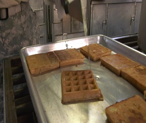 Soldiers serve a taste of home