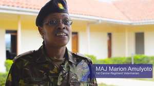 U.S., Kenyan Military Dog Handlers Share Skills