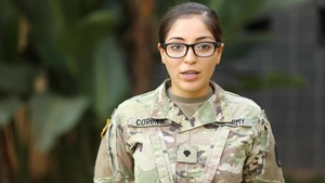 Greetings/Shoutout to University of Oregon - Spc. Bibiana Corona