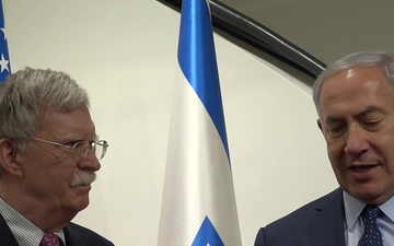 NSA John Bolton Meets Israeli PM Netanyahu for Dinner